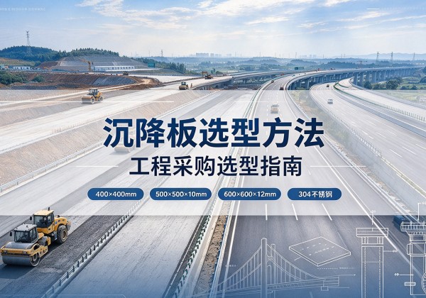 潘集沉降板选择方法